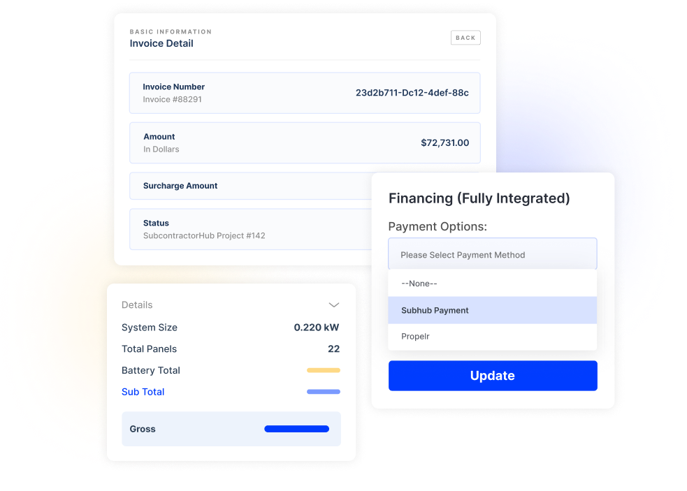Subhub Payment invoice and payment management